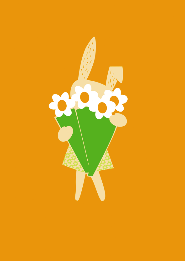 konijntje-met-bloemen